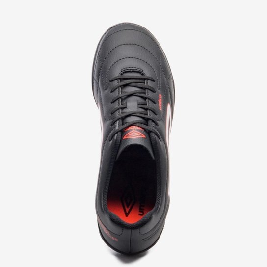 Chuteira Society Umbro Class Footballer [Cor: Preto E Vermelho - Tamanho: 41]